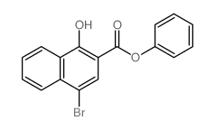 phenyl 4-bromo-1-hydroxy-naphthalene-2-carboxylate结构式