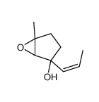 (1R,2S,5S)-5-Methyl-2-[(1Z)-1-propen-1-yl]-6-oxabicyclo[3.1.0]hex an-2-ol结构式