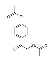 4-(2-acetoxyacetyl)phenyl acetate Structure