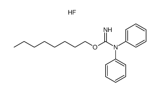 2-octyl-1,1-diphenyl-isourea, hydrofluoride结构式