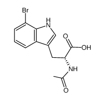 Ac-7'-Br-D-Trp-OH Structure