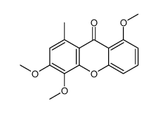 3,4,8-trimethoxy-1-methylxanthen-9-one Structure