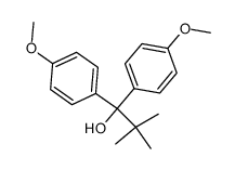 1,1-bis-(4-methoxy-phenyl)-2,2-dimethyl-propan-1-ol结构式