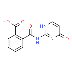 Benzoic acid, 2-[[(1,4-dihydro-4-oxo-2-pyrimidinyl)amino]carbonyl]- (9CI) Structure