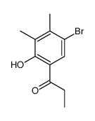 1-(5-bromo-2-hydroxy-3,4-dimethyl-phenyl)propan-1-one Structure