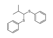 (2-methyl-1-phenylsulfanylpropyl)sulfanylbenzene Structure