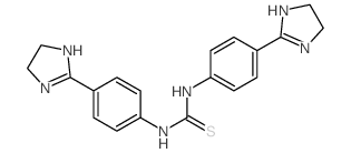 1,3-bis[4-(4,5-dihydro-1H-imidazol-2-yl)phenyl]thiourea structure