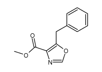 methyl 5-benzyloxazole-4-carboxylate结构式