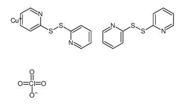 copper(1+),2-(pyridin-2-yldisulfanyl)pyridine,perchlorate Structure