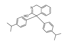 4,4-bis(4-propan-2-ylphenyl)-1,2-dihydroisoquinolin-3-one结构式