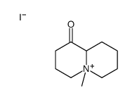 5-methyl-2,3,4,6,7,8,9,9a-octahydroquinolizin-5-ium-1-one,iodide结构式