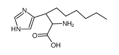 2-amino-3-(1(3)H-imidazol-4-yl)-nonanoic acid Structure