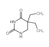 5,5-diethyl-1,3-diazinane-2,4-dione Structure