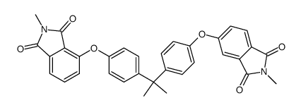 4-[4-[1-[4-[[(2,3-Dihydro-2-methyl-1,3-dioxo-1H-isoindol)-5-yl]oxy]phenyl]-1-methylethyl]phenoxy]-2-methyl-1H-isoindole-1,3(2H)-dione structure