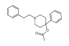 [4-phenyl-1-(2-phenylethyl)piperidin-4-yl] acetate structure