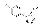 2-(4-chlorophenyl)-1-ethenylpyrrole结构式