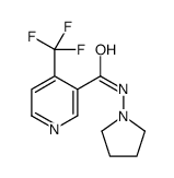 3-Pyridinecarboxamide,N-1-pyrrolidinyl-4-(trifluoromethyl)-(9CI)结构式