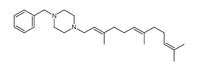 1-Benzyl-4-(3,7,11-trimethyl-2,6,10-dodecatrienyl)piperazine结构式