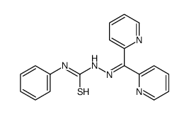 1-(dipyridin-2-ylmethylideneamino)-3-phenylthiourea Structure