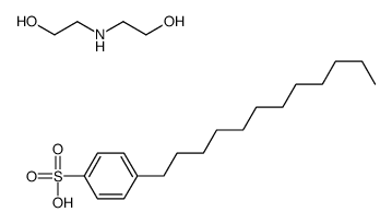 p-dodecylbenzenesulphonic acid, compound with 2,2'-iminodiethanol (1:1) Structure