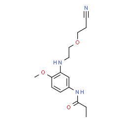 N-[3-[[2-(2-cyanoethoxy)ethyl]amino]-4-methoxyphenyl]propionamide picture