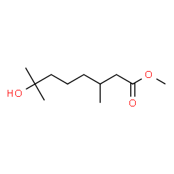 7-Hydroxy-3,7-dimethyloctanoic acid methyl ester结构式