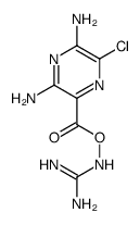 (diaminomethylideneamino) 3,5-diamino-6-chloropyrazine-2-carboxylate Structure