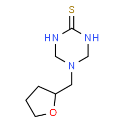 5-(Tetrahydrofuran-2-ylmethyl)-1,4,5,6-tetrahydro-1,3,5-triazine-2-thiol结构式