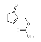 Cyclopent-2-en-1-one, 2-acetyloxymethyl Structure