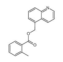 quinolin-5-ylmethyl 2-methylbenzoate结构式