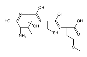 (2S)-2-[[(2R)-2-[[(2S)-2-[[(2S)-2-amino-3-methylbutanoyl]amino]-3-hydroxypropanoyl]amino]-3-sulfanylpropanoyl]amino]-4-methylsulfanylbutanoic acid Structure