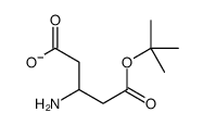 3-amino-5-[(2-methylpropan-2-yl)oxy]-5-oxopentanoate Structure