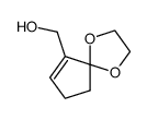 1,4-DIOXASPIRO[4.4]NON-6-ENE-6-METHANOL structure