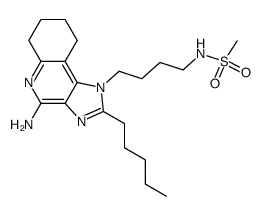 N-[4-(4-amino-2-pentyl-6,7,8,9-tetrahydro-1H-imidazo[4,5-c]quinolin-1-yl)-butyl]-methanesulfonamide结构式