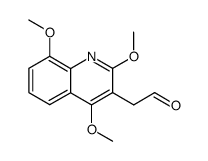 2-(2,4,8-trimethoxyquinolin-3-yl)acetaldehyde Structure