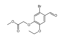 Acetic acid, 2-(5-bromo-2-ethoxy-4-formylphenoxy)-, methyl ester structure