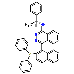 (R)-(+)-4-[2-(DIPHENYLPHOSPHINO)-1-NAPHTHALENYL]-N-[?-1-PHENYLETHYL]-1-PHTHALAZINAMINE, MIN.(R)-N-PINAP structure