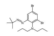 2,4-dibromo-6-(tert-butyldiazenyl)-N,N-dipropylaniline Structure