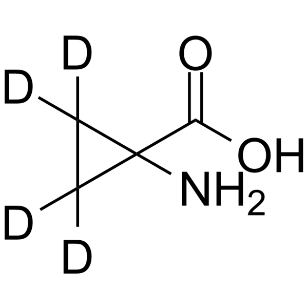 1-Aminocyclopropane-1-carboxylic acid-d4 Structure