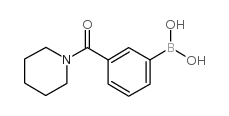 3-(哌啶-1-羰基)苯基硼酸结构式