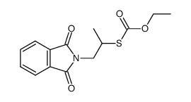 thiocarbonic acid O-ethyl ester-S-(β-phthalimido-isopropyl ester) Structure