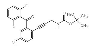 [3-[4-Chloro-2-(2,6-difluorobenzoyl)phenyl]prop-2-ynyl]carbamic acid tert-butyl ester picture