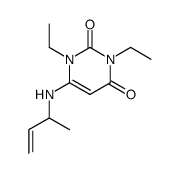 1,3-diethyl-6-(α-methylallyl)aminouracil结构式