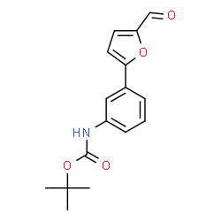 [3-(5-FORMYL-FURAN-2-YL)-PHENYL]-CARBAMIC ACID TERT-BUTYL ESTER structure