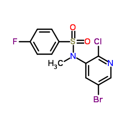 N-(5-Bromo-2-chloro-3-pyridinyl)-4-fluoro-N-methylbenzenesulfonamide Structure