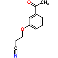 3-(3-Acetylphenoxy)propanenitrile结构式