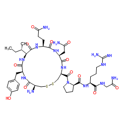 Vasopressin Acetate Structure