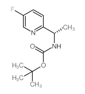 (S)-TERT-BUTYL (1-(5-FLUOROPYRIDIN-2-YL)ETHYL)CARBAMATE structure