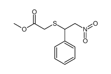 methyl 2-(2-nitro-1-phenylethyl)sulfanylacetate结构式