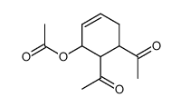 3-Acetoxy-1,2,3,6-tetrahydro-1,2-diacetyl-benzol Structure